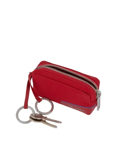 Key case in recycled fabric with two...