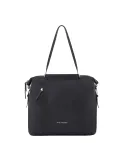 Piquadro Circle leather shopping bag black