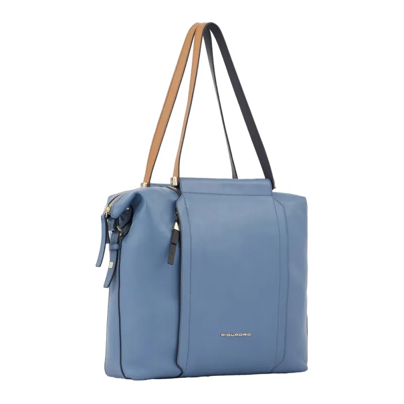 Piquadro Circle leder Einkaufstasche rot 2