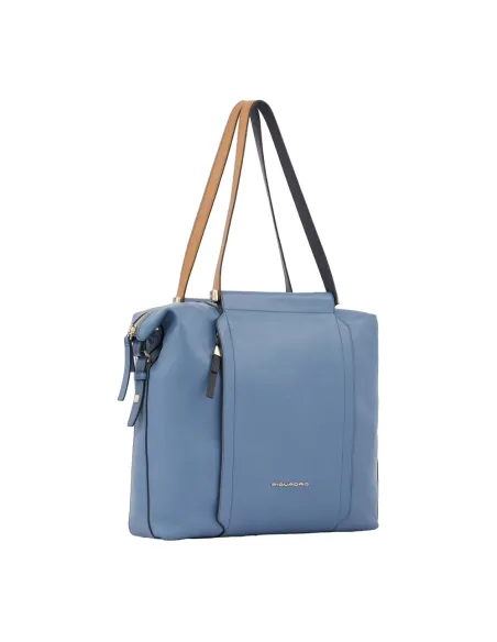 Shopping in pelle morbida Piquadro Circle rossa