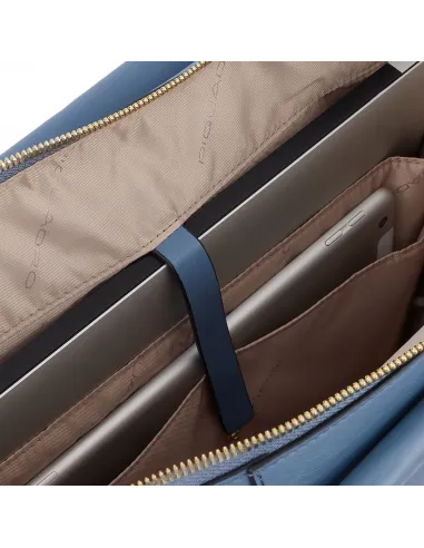 Piquadro Circle leder Einkaufstasche rot