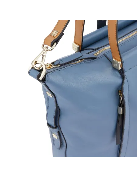 Shopping in pelle morbida Piquadro Circle rossa