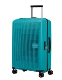 American Tourister Aerostep Medium expandable trolley Turquoise Tonic