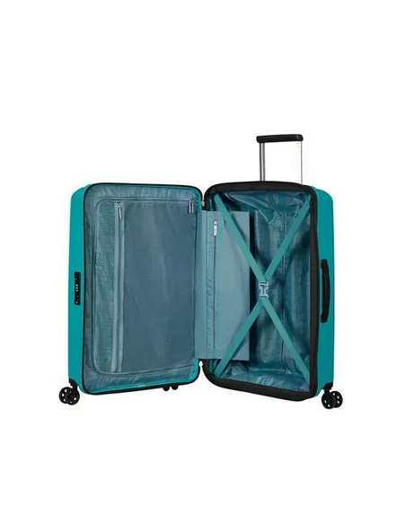 American Tourister Aerostep Medium expandable trolley Turquoise Tonic