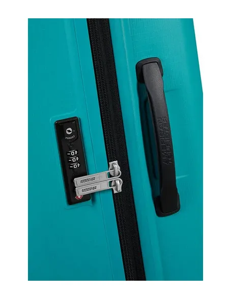 American Tourister Aerostep Medium expandable trolley Turquoise Tonic