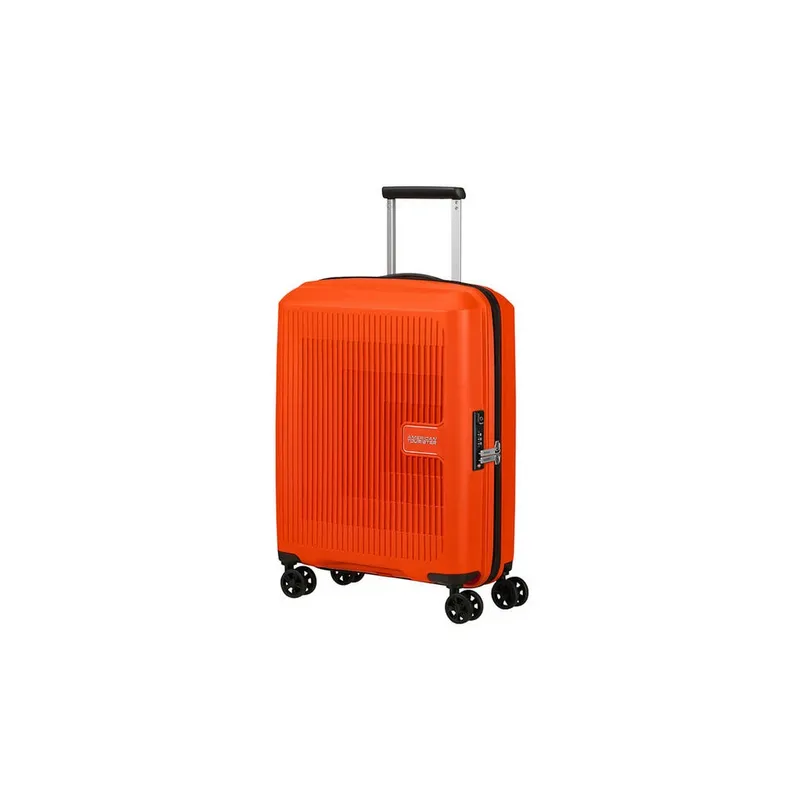 American Tourister Aerostep Expandierbarer Kabinentrolley Polypropylen orange aus