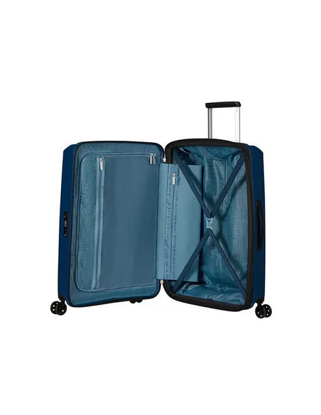 American Tourister Aerostep Medium expandable trolley navy blue