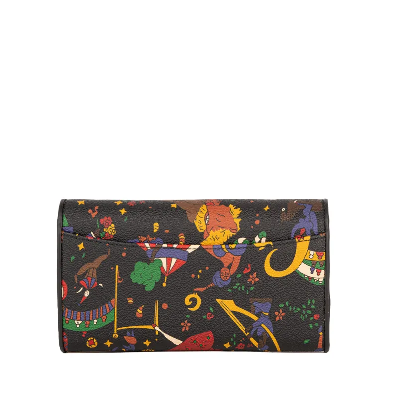 Piero Guidi Magic Circus wallet with flap, black 2