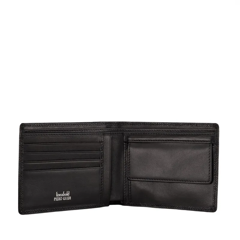 Piero Guidi Bold Men's wallet with coin pocket black 2