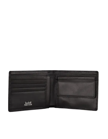 Piero Guidi Bold Herrenbrieftasche mit Münzfach schwarz