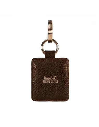 Piero Guidi Bold keyring dark brown