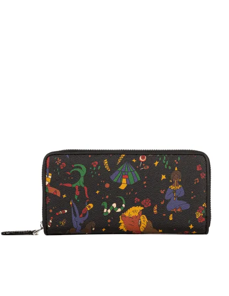 Piero Guidi Magic Circus Damenbrieftasche schwarz