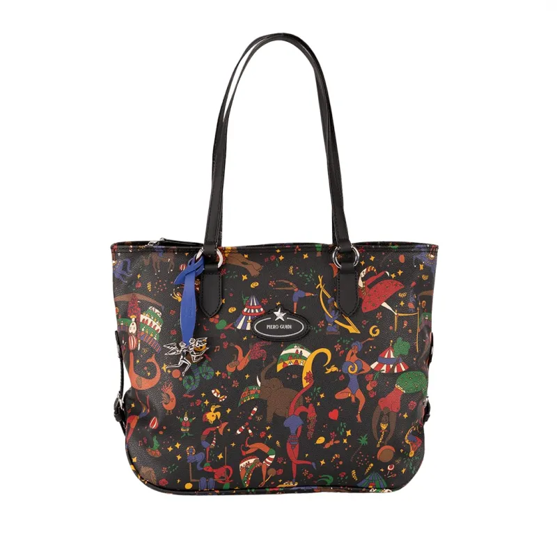Piero Guidi Magic Circus Medium shopping bag black
