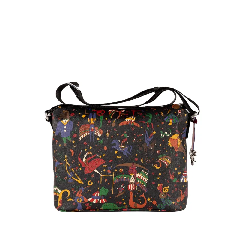 Piero Guidi Magic Circus small shoulder bag with zip closure black