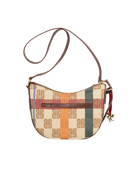 Borsa a tracolla Piero Guidi con monogramma