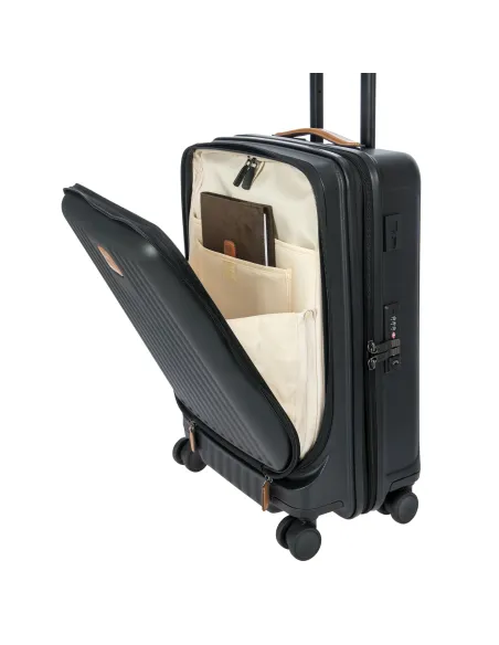 Trolley Brics Capri con tasca frontale nero