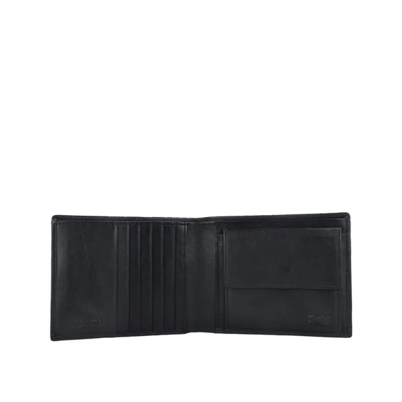 Bric's Monte Rosa Men's wallet with  coin pocket black