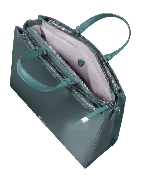 Shopping due manici con porta pc da 15,6 Samsonite BE-HER petrol grey