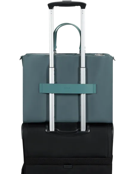 Shopping due manici con porta pc da 15,6 Samsonite BE-HER petrol grey