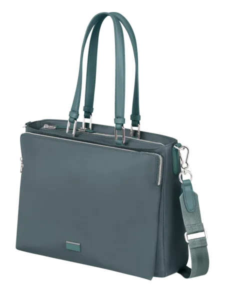 Samsonite BE-HER Computer-Einkaufstasche Petrol Grau