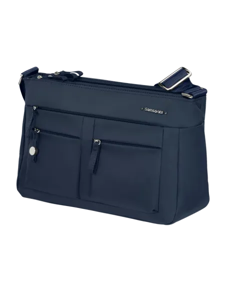 Samsonite Move shoulder bag with three zipped compartments dark blue