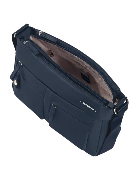 Samsonite Move shoulder bag with three zipped compartments dark blue
