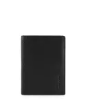 Piquadro Modus Special Vertical men's wallet with cash, credit card and document facility black