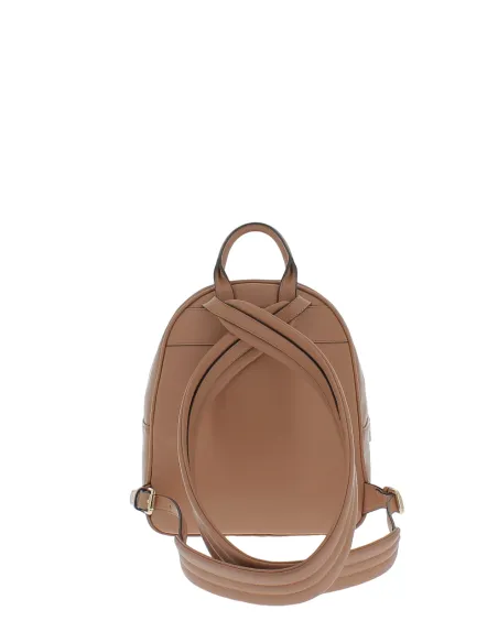 Love Moschino Damen-Rucksack mit Metall-Logo auf der Vorderseite, braun