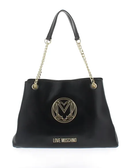 Moschino Shopping bag with three compartments, black