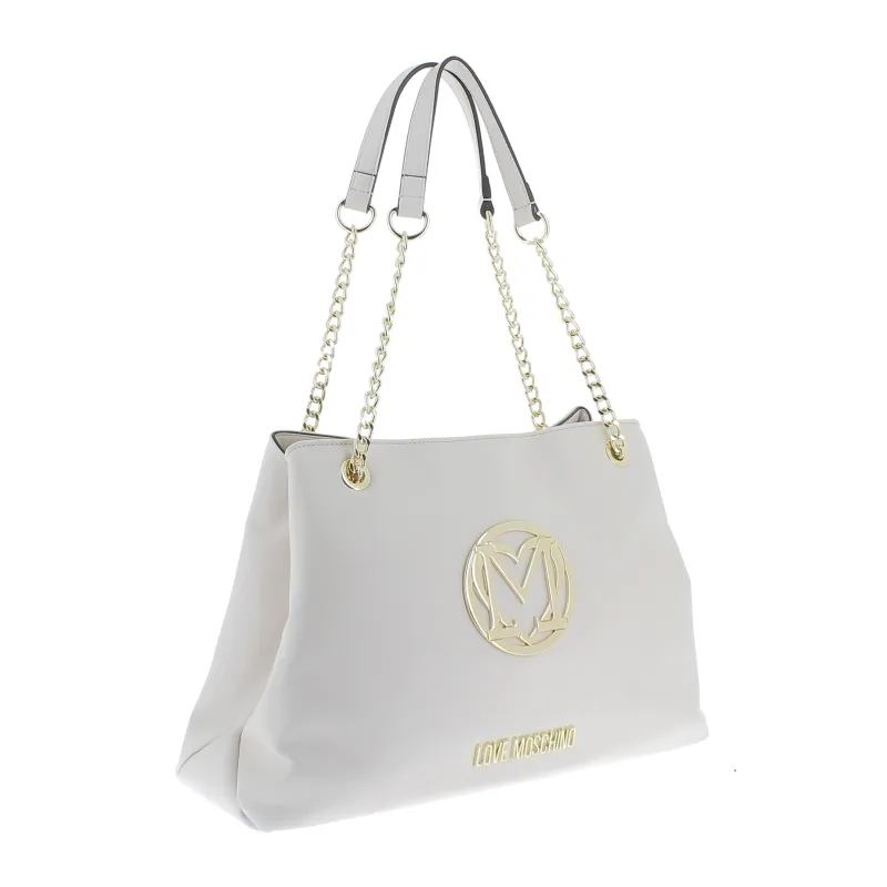Moschino Shopping bag with three compartments, ivory 2