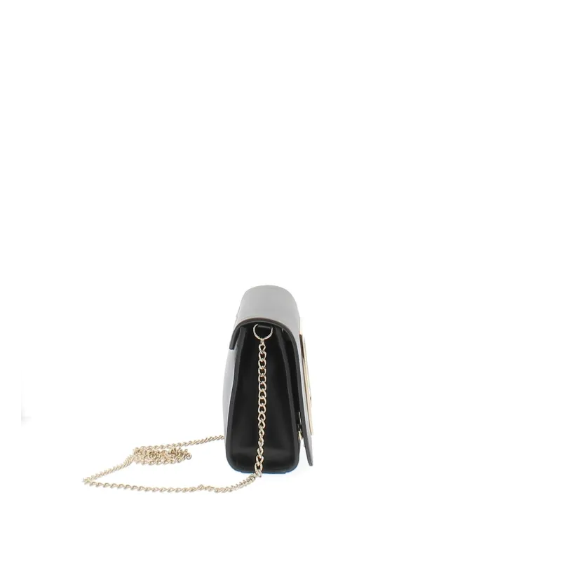 Love Moschino Clutch bag with flap and magnet closure, black 2