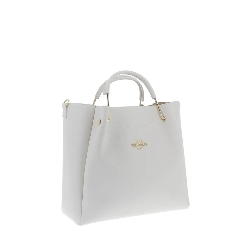 Borsa a mano Love Moschino avorio 2