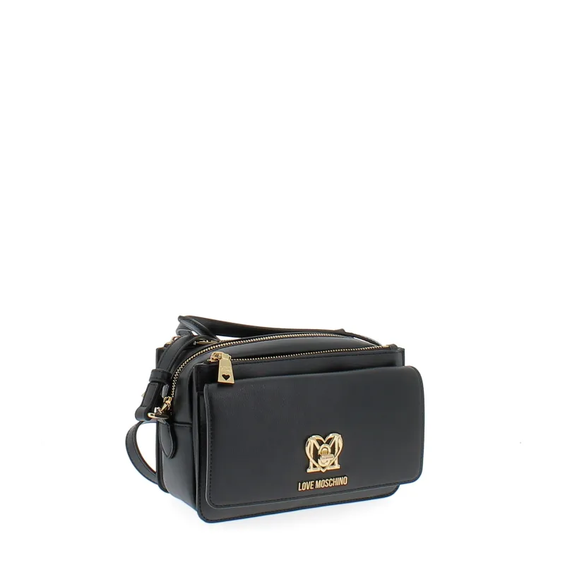 Love Moschino Cross-body bag with three zipped... 2