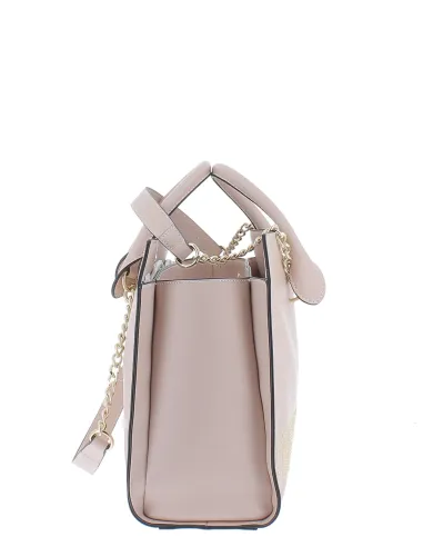 Borsa donna a mano Love Moschino nude