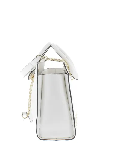 Shopping bag with two handles and two...