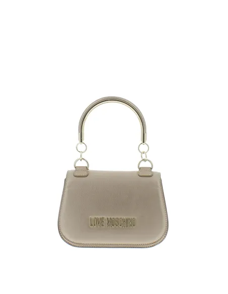 Love Moschino Kleine Damentasche mit Metallgriff, gold