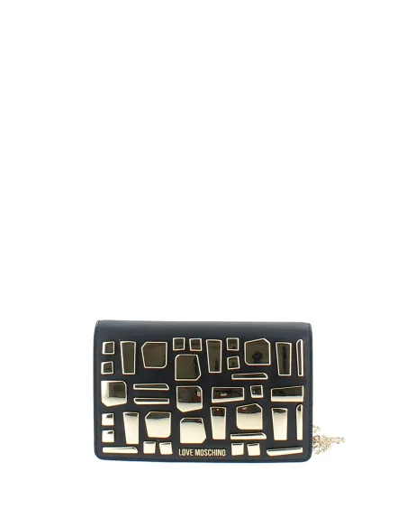 Love Moschino Clutch-Tasche mit Metall-Applikationen