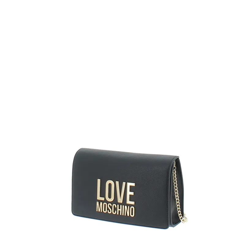 Love Moschino Clutch-Tasche mit Kettenriemen, schwarz 2