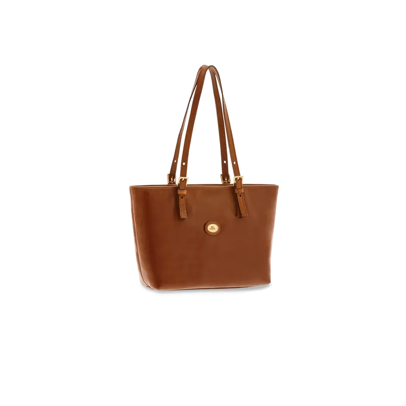 The Bridge Story leather shopping bag brown