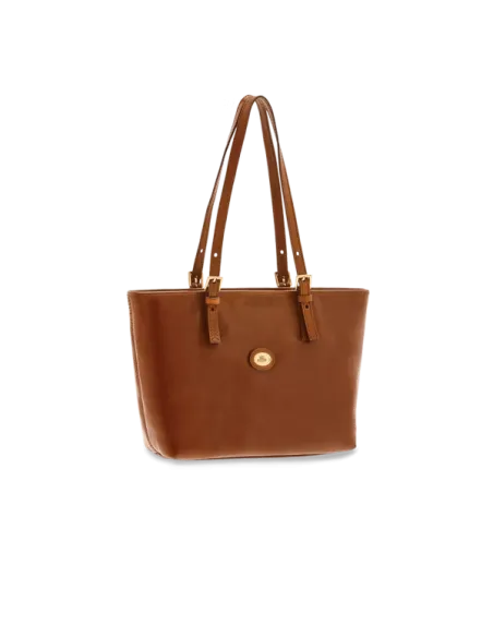 The Bridge Story leather shopping bag brown