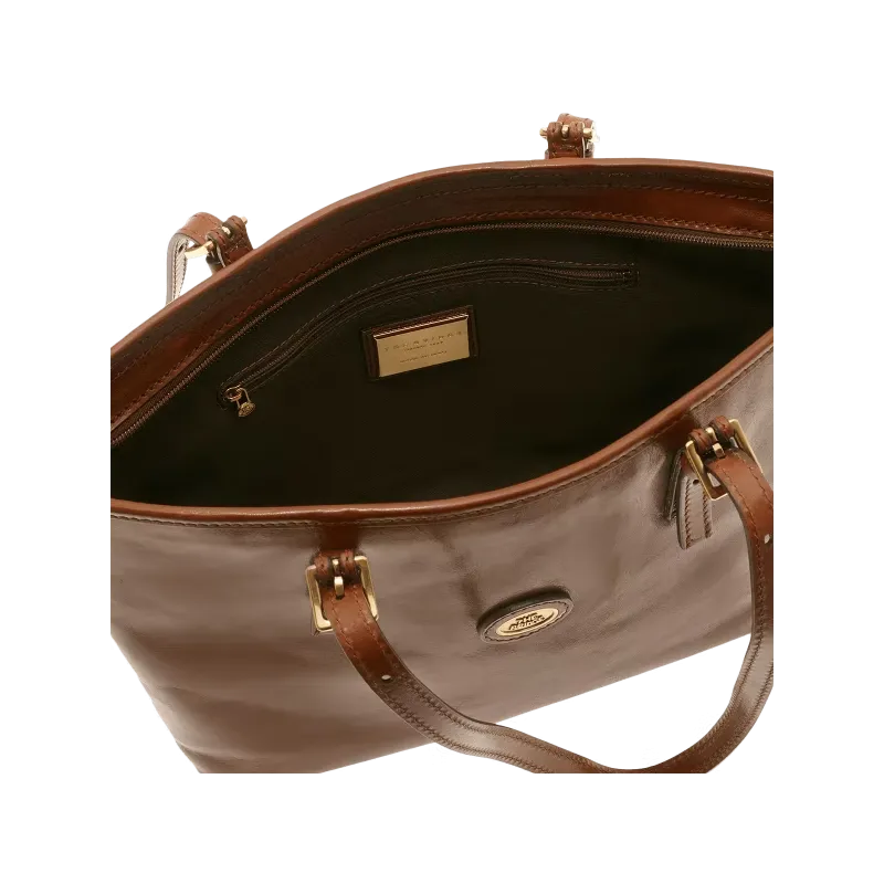 The Bridge Story leather shopping bag brown 2