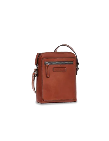 The Bridge Alberto Herren Leder Umhängetasche braun
