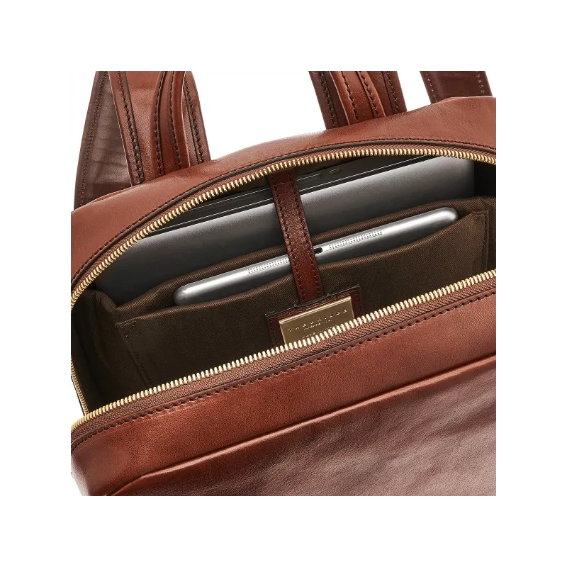 The Bridge Story Computer and tablet backpack, brown 2