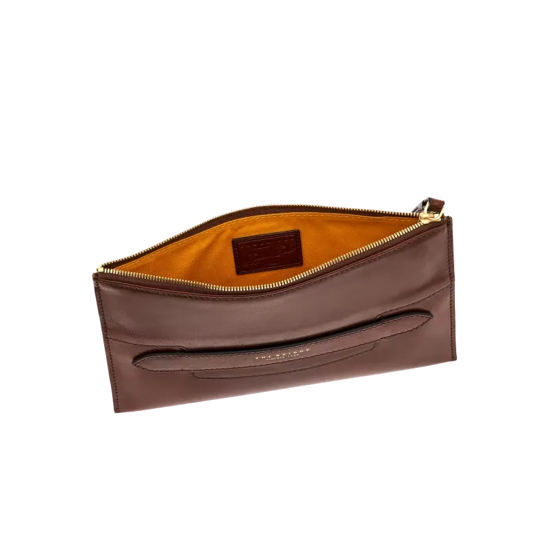 Medium slim pouch The Bridge Lucrezia, brown 2