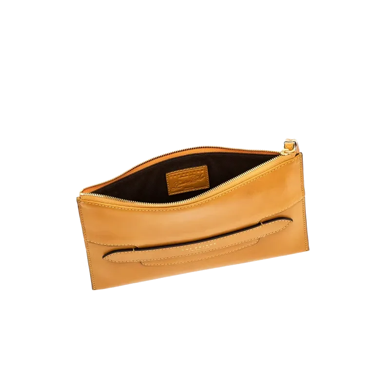 Medium slim pouch The Bridge Lucrezia, yellow 2