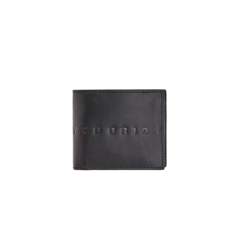 The Bridge Alberto Men's wallet with coin pocket, black 2