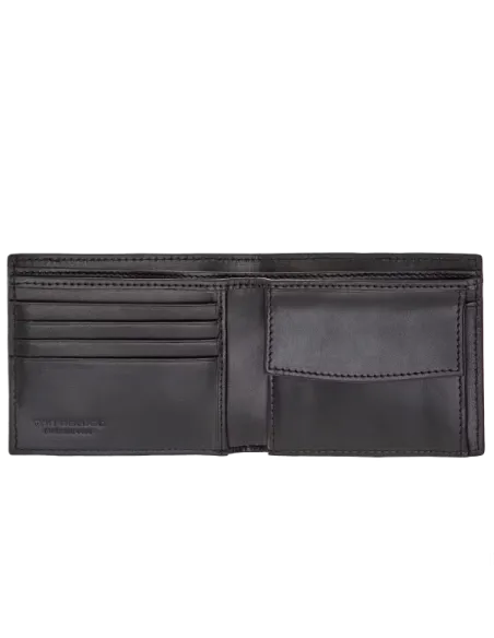 The Bridge Alberto Men's wallet with coin pocket, black