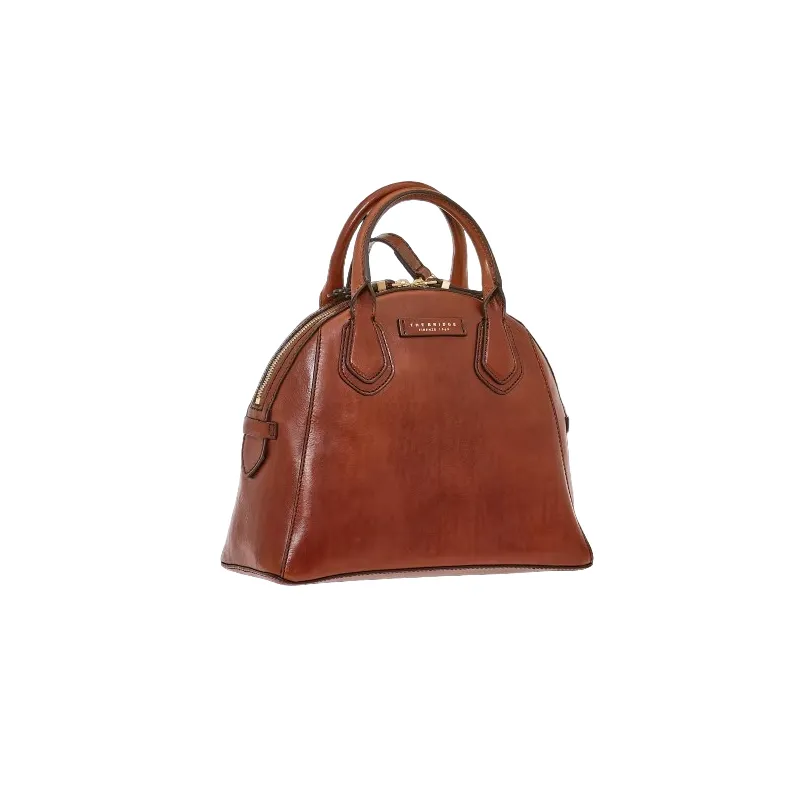 The Bridge Costanza leather handbag, brown