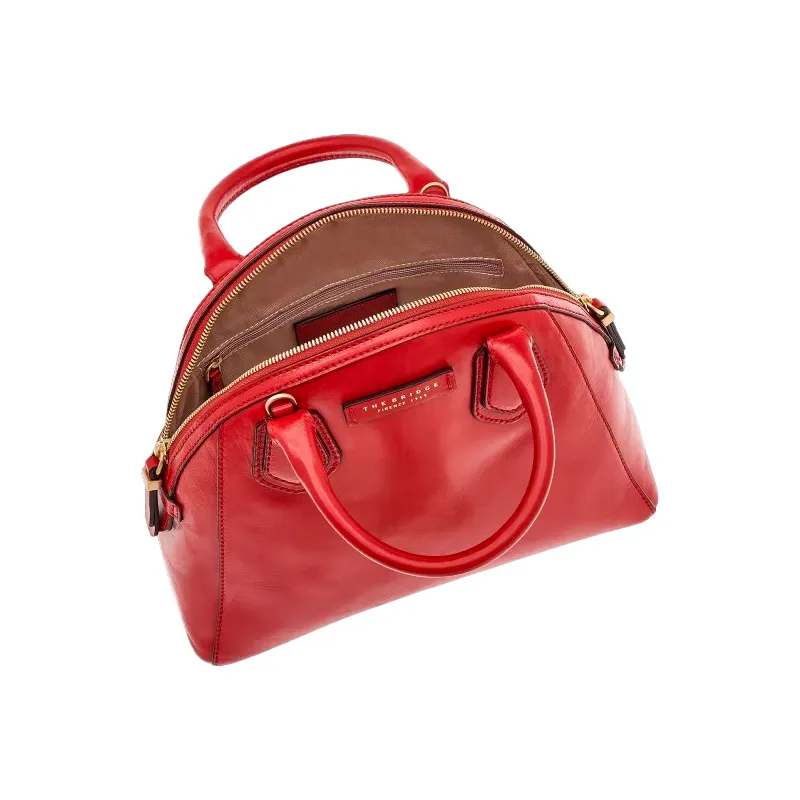 The Bridge Costanza leather handbag, red 2