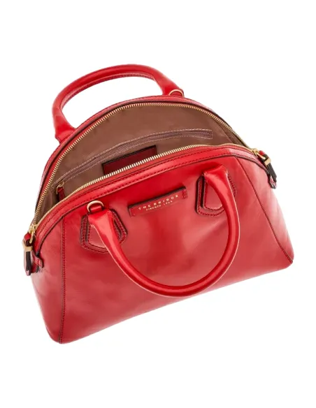 Leder-Handtasche The Bridge Costanza, rot